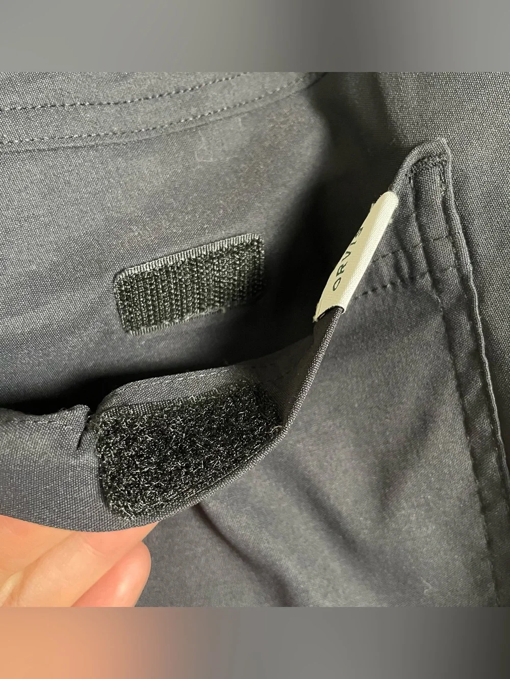 Orvis Fleece Lined Pants Mens 34x29 Black Outdoor Hike Nylon Stretch Cargo Warm